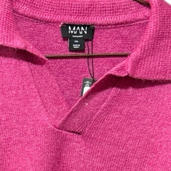 Boohoo Man Boxy  Revere Polo - Picture 5 of 16